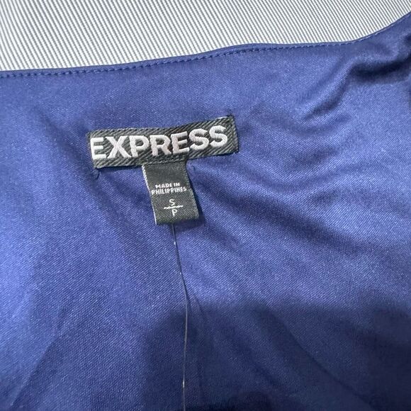 Express party  dress blue size small petite - Picture 8 of 9